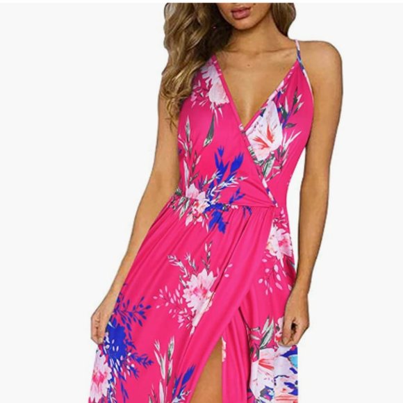 Pink Summer Maxi Dress - Picture 1 of 7